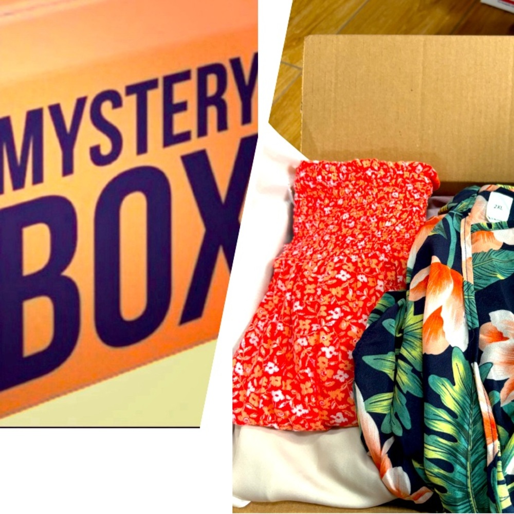 MYSTERY BOX WOMENS SIZE 2X CLOTHING BUNDLE FOR RESALE Or SELF MB70 5 Lb